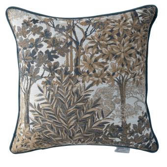 Botanical Breeze Denim Indoor/Outdoor Pillow Navy