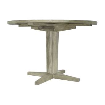 Club Teak 48" Round Dining Table with Base