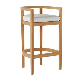 Santa Barbara Teak 30" Barrel Bar Stool