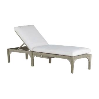 Club Teak Chaise With Wheel