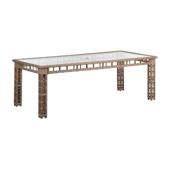 Newport Woven Rect Dining Table