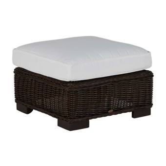 Rustic Woven Ottoman