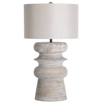 Claudius Table Lamp - Whitewashed