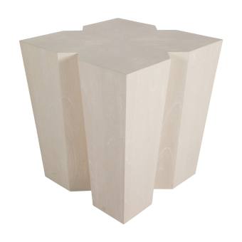 Arthur Side Table- Cerused White