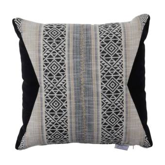 Aztec Midnight Indoor/Outdoor Pillow Black