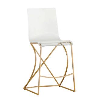 Johnson 24.75" Counter Height Stool - Gold