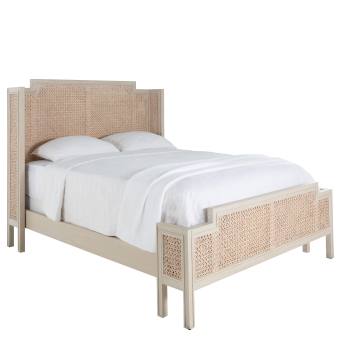 Camille Queen Bed - White