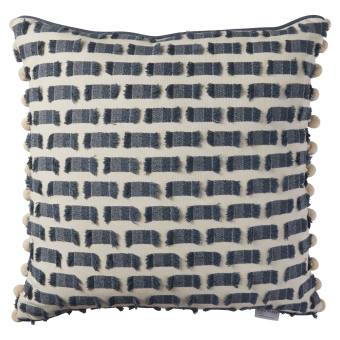 All Fringed Up Denim Indoor Pillow