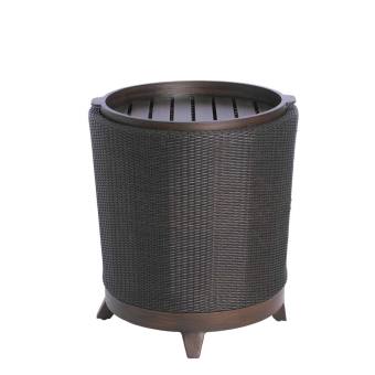 Halo Woven Round End Table