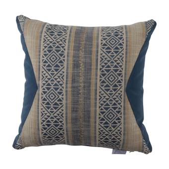 Aztec Chambray Indoor/Outdoor Pillow Light Blue
