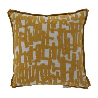 Abstract Mustard Indoor/Outdoor Pillow