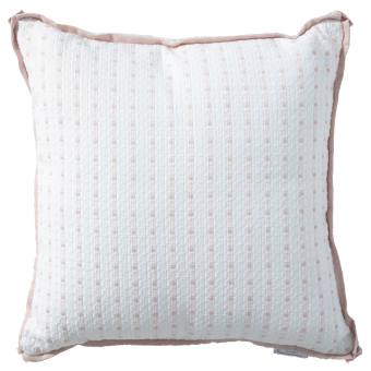 Basket Stitch Blush Indoor/Outdoor Pillow Pink