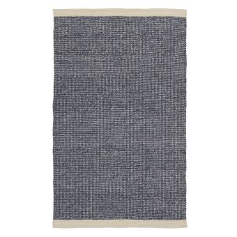 Heathered-and-Knotted Indoor/Outdoor Rug Denim