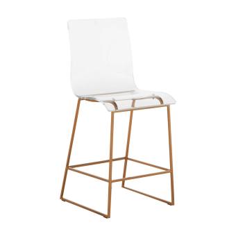King 24.75 Counter Height Stool - Gold